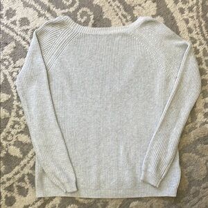 Lulu's Gray Crew Neck Sweater Soft Knit
